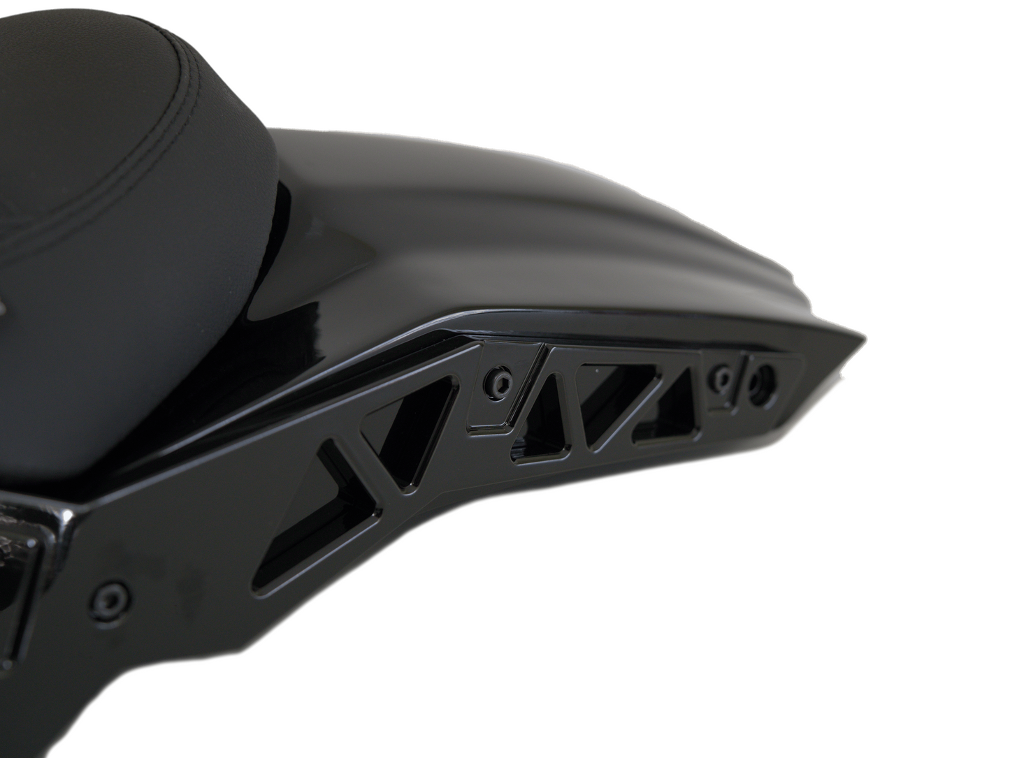 Custom Rear Fender & Leather Seat for Harley Davidson Fat Boy (2018-Up)