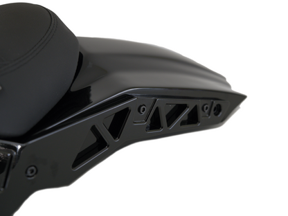 Custom Rear Fender & Leather Seat for Harley Davidson Fat Boy (2018-Up)