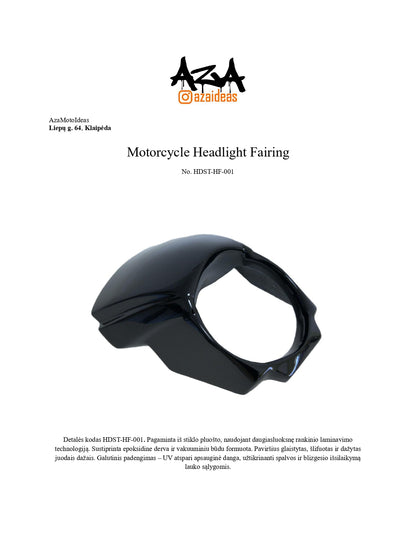 Headlight fairing for Softail '18-up