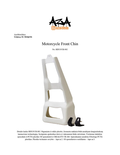 Custom chin spoiler for Harley Davidson Touring '14-24