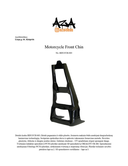 Custom chin spoiler for Harley Davidson Touring '14-24