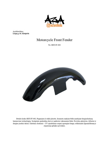 Custom Fiberglass Front Fender for Harley Davidson Touring ’25-Up